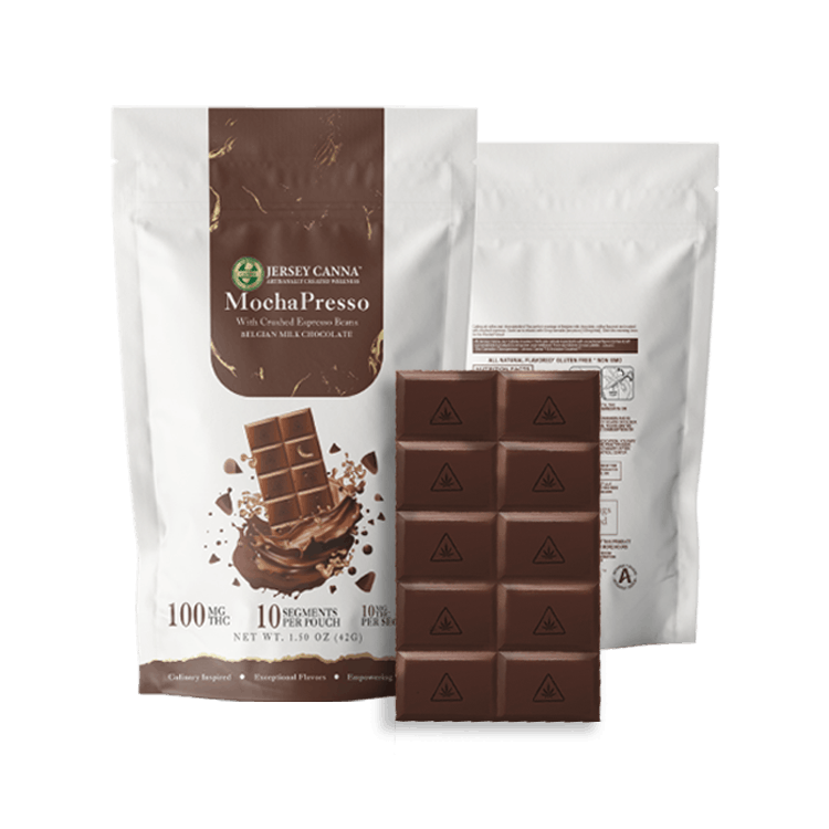 Inclusion Gourmet Edibles Mocha Espresso Milk Chocolate Cannabar