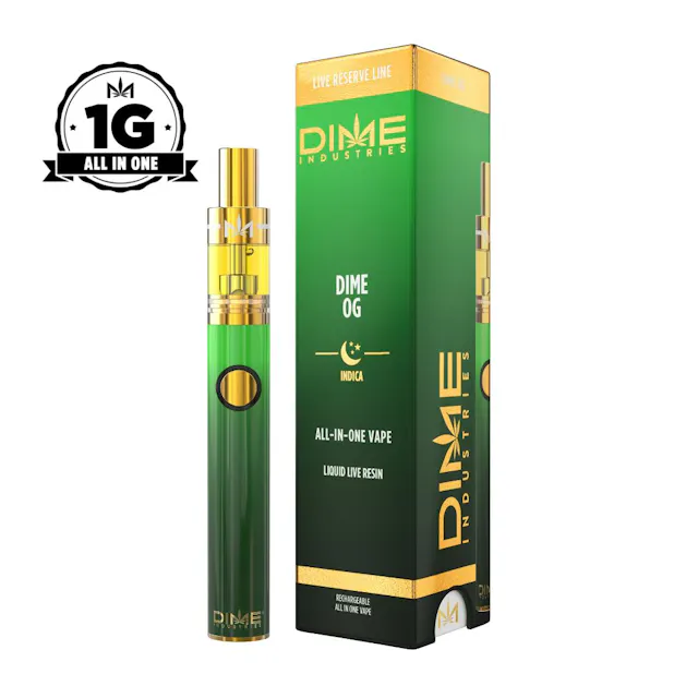 Dime Industries Disposables Live Reserve Dime OG 1g (indica)
