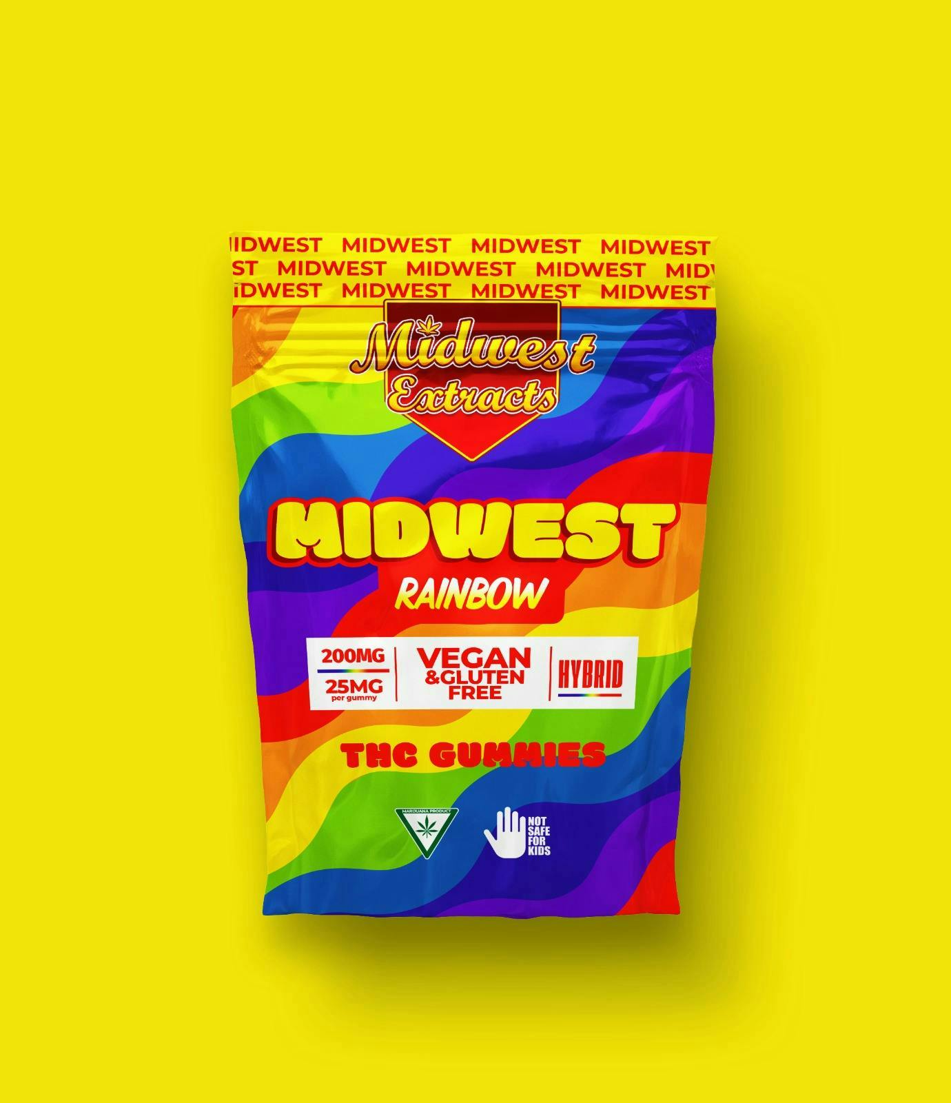 Product: Midwest Extracts | Gummies - 200mg - Rainbow