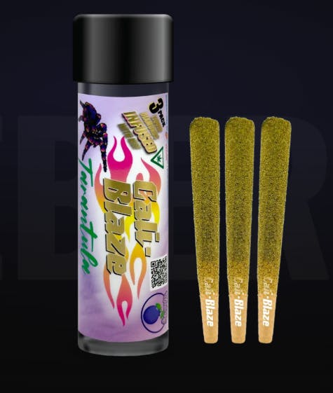 Image of Blueberry Tarantula - 3g 3pk Infused Pre-Roll product