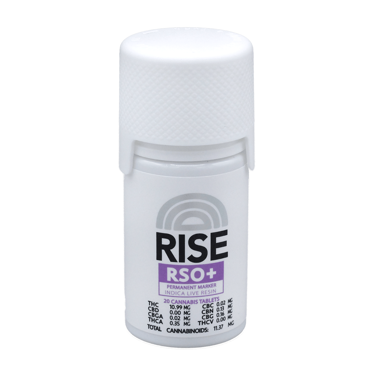 Rise - 200mg RSO Tablets + Live Resin - Permanent Marker