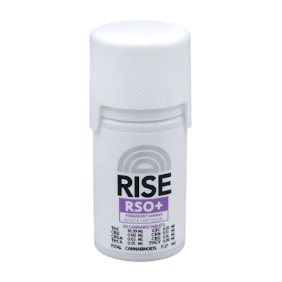 Rise - 200mg RSO Tablets + Live Resin - Permanent Marker