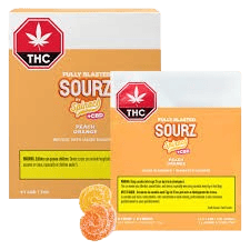 Spinach - SOURZ Multipack of 10 Fully Blasted Peach Orange 1:1 THC