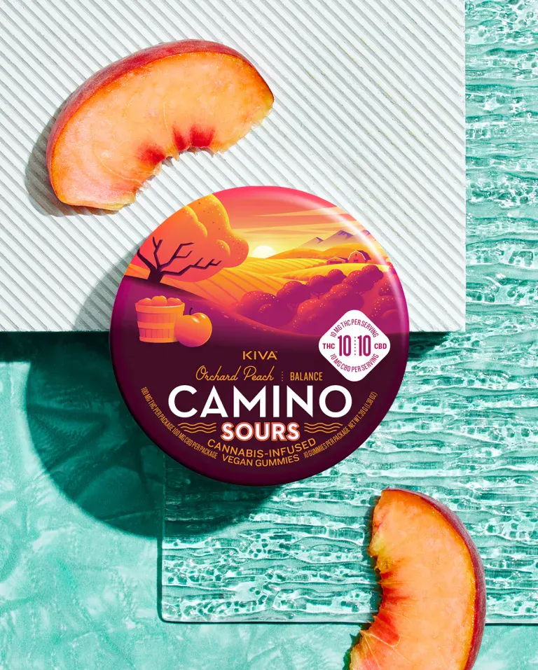Camino Sours - Gummies - 200mg - 1:1 THC/CBD - Orchard Peach