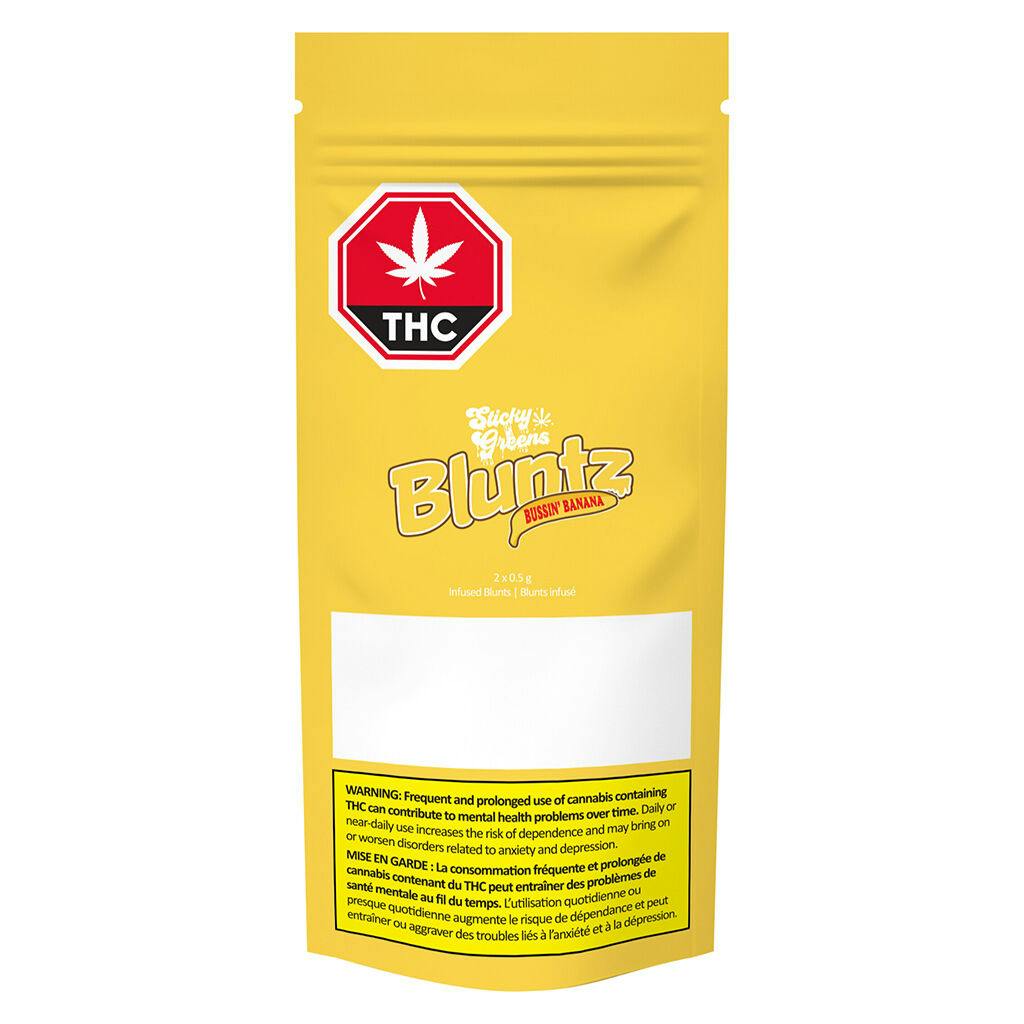 Bluntz - bussin banana infused pre-roll - 2x0. 5g