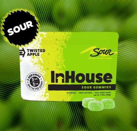 Product In House | Sour Apple | Gummies | 100mg