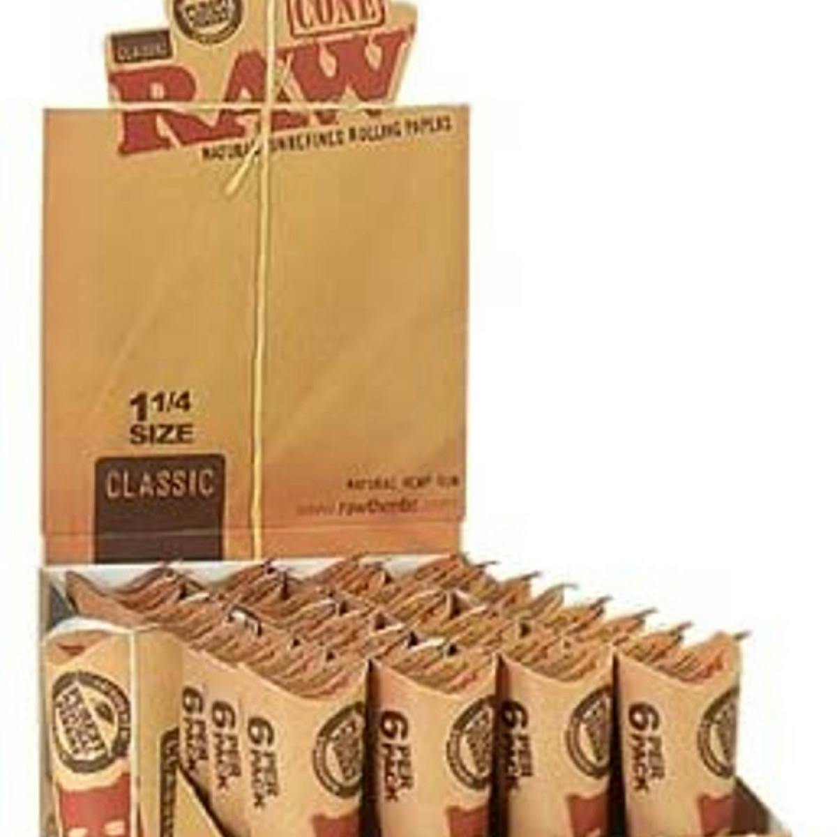 Photo of RAW Classic Pre-Rolled Cones 1¼” Size