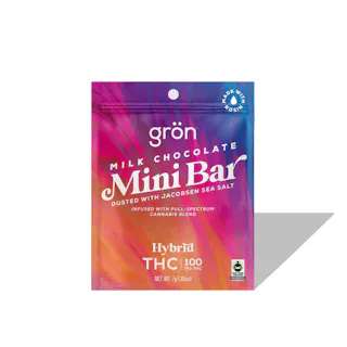 Milk Chocolate Mini Bar - THC - Hybrid