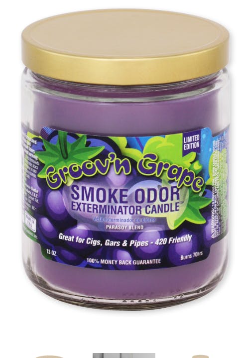 Product Smoke Odor Eliminating Candle 13oz GROOV'N GRAPE