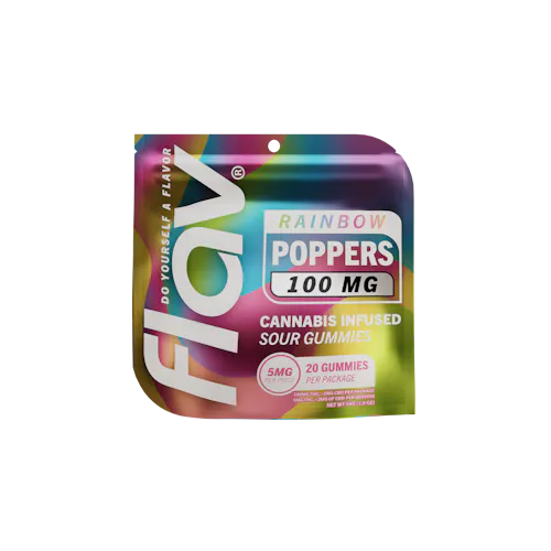 Flav – Rainbow Poppers – 100mg-active
