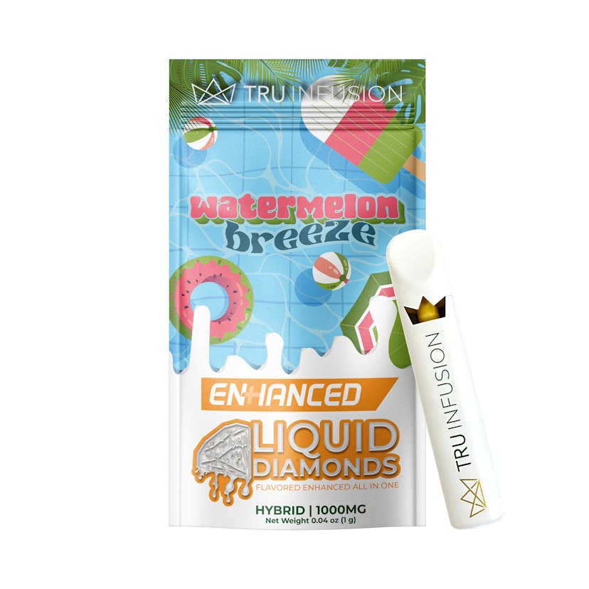 Tru Infusion Enhanced Liquid Diamond Disposable: Watermelon Breeze