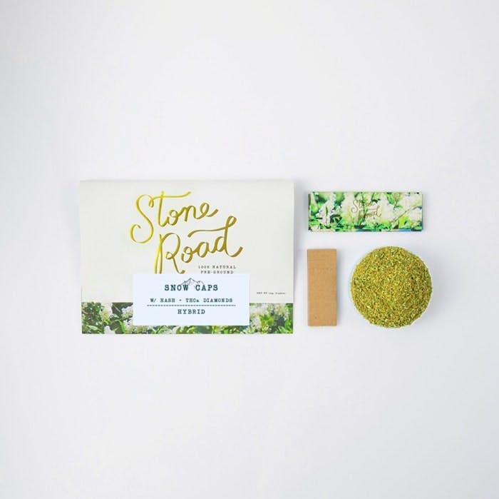 Stone Road | Snow Caps | Hash + Diamond Infused Pre-Ground Flower