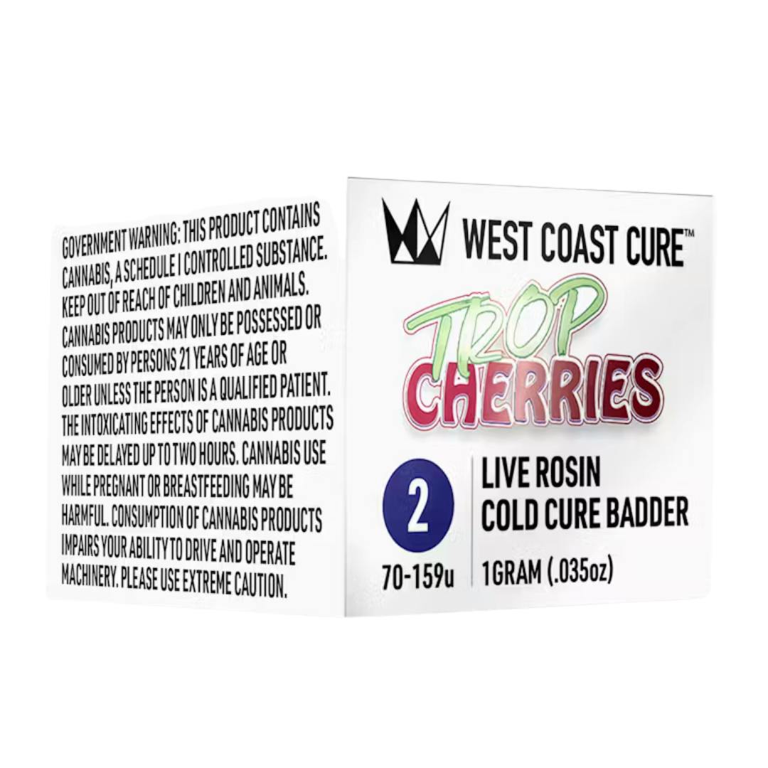 TROP CHERRIES TIER 2 LIVE ROSIN COLD CURE BADDER-2