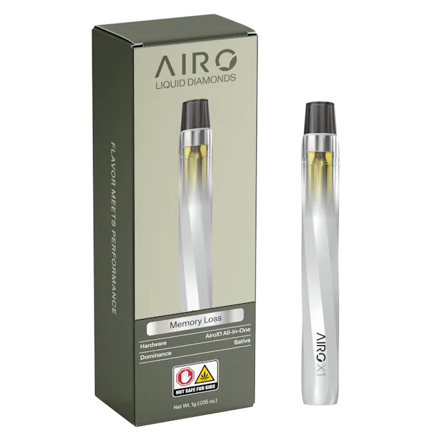 Airo Liquid Diamonds Disposable Memory Loss 1g (sativa, disposables)