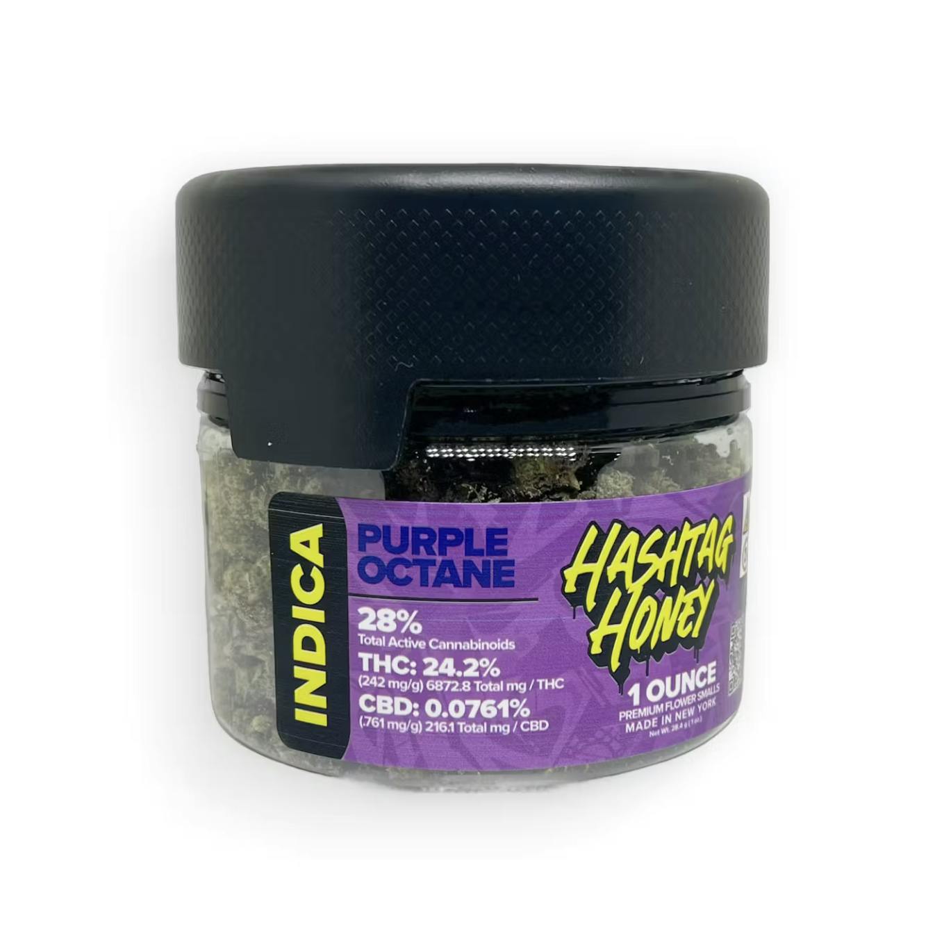 Hashtag Honey | 28g Flower Jar | Purple Octane
