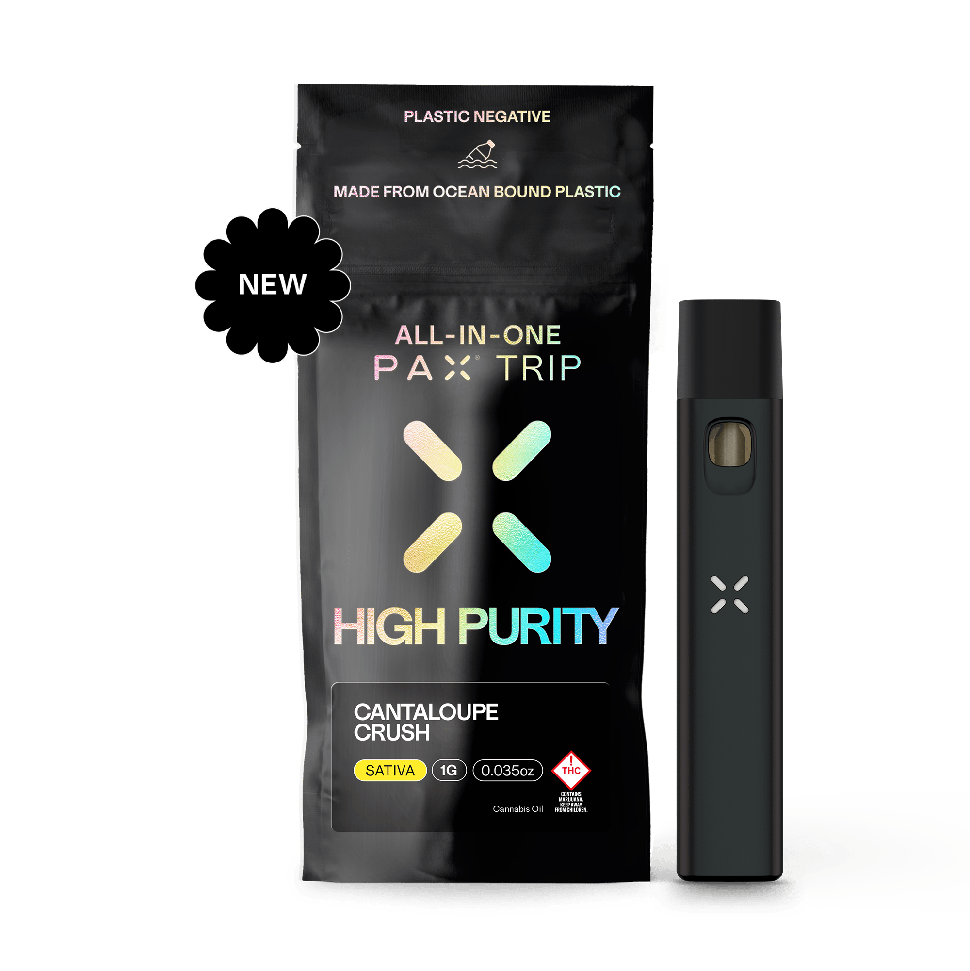 High Purity | Cantaloupe Crush 1g | AIO 1g Vaporizers | PAX