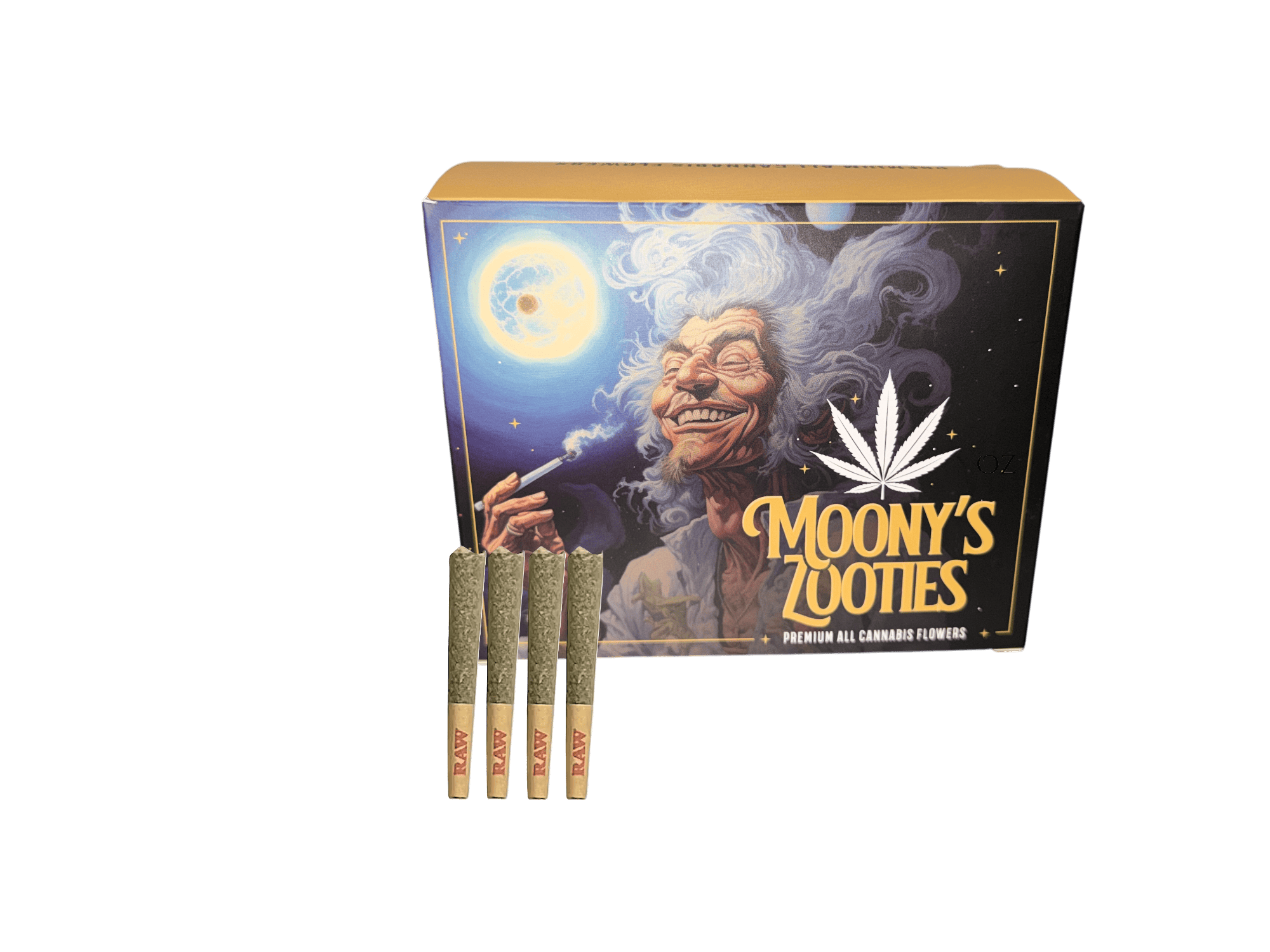 Moonys Zooties Animal Face 4pk 2g Pre-Rolls