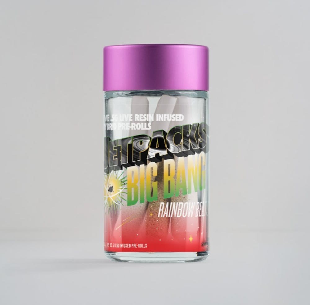 Product Infused Preroll | Rainbow Belts (H) 5pk | Jetpacks Big Bang