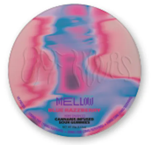 Off Hours Mellow 10:2 (THC:CBD) Blue Razzberry Gummies 10mg 10pk-active