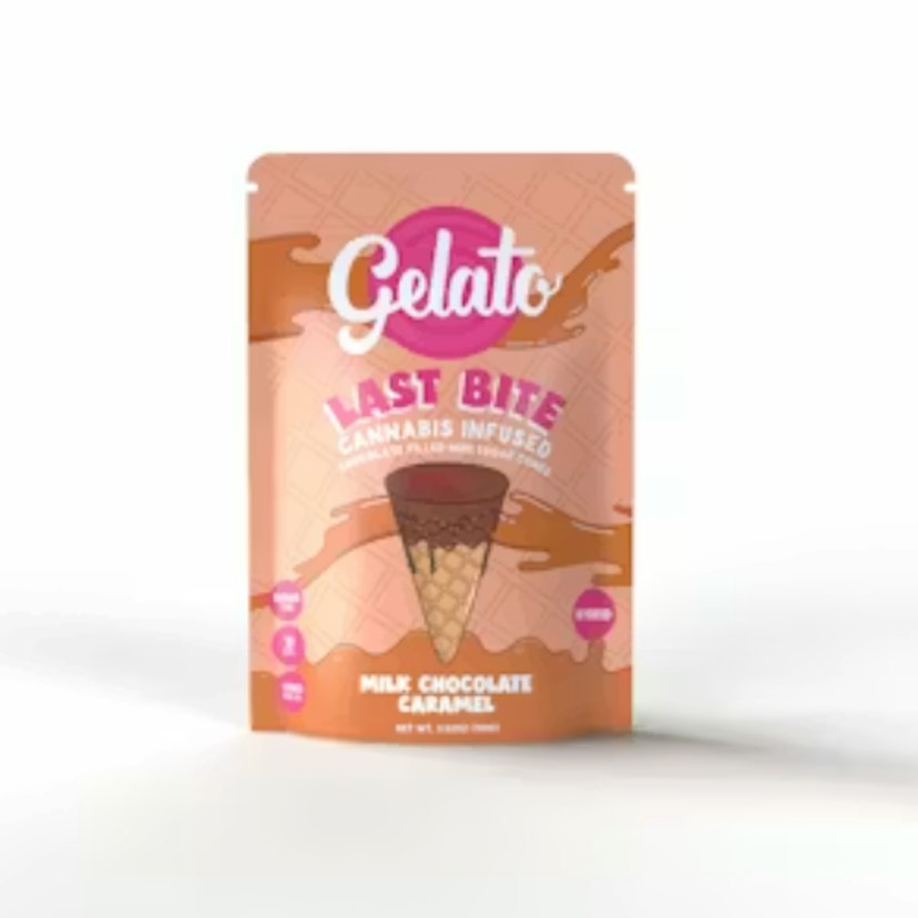 Gelato | 200mg THC Chocolate Cone Bites | Milk Chocolate Caramel