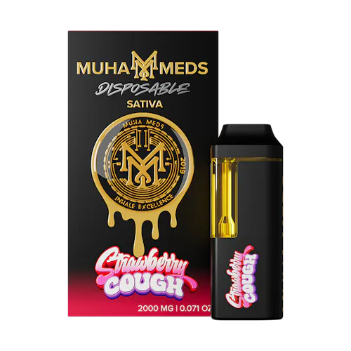 Muha Meds Strawberry Cough Disposable Vape Rec-active