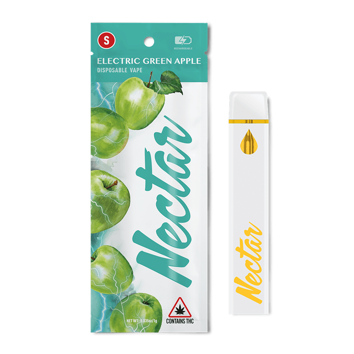 Photo of Nectar Electric Green Apple 1g Disposable Vape