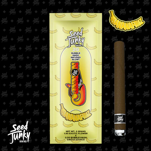 Seed Junky - 2g Bubble Hash Infused Blunt - Banana Fruz