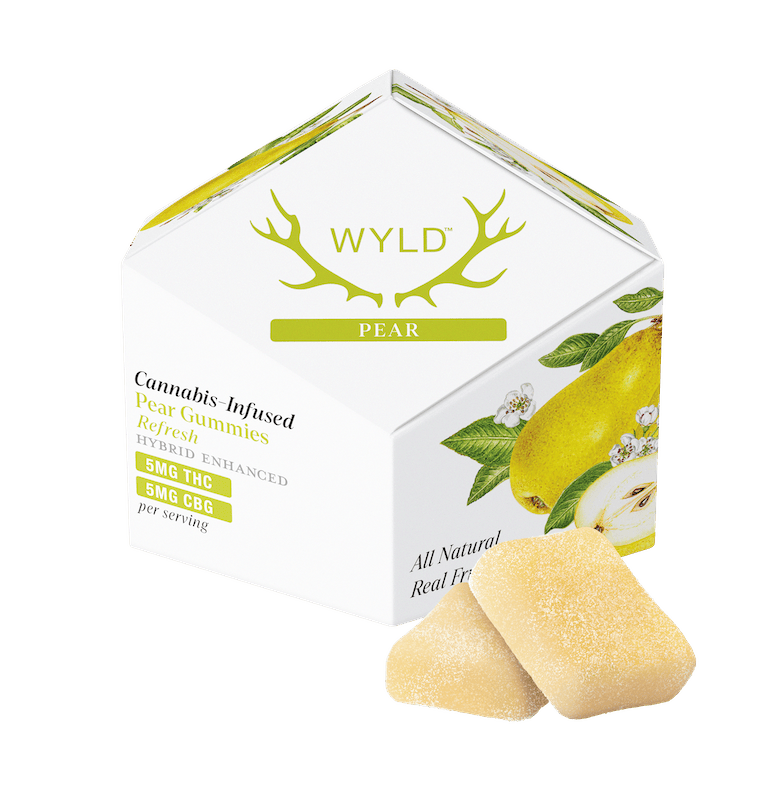 Product WYLD - Pear 1:1 THC:CBG Gummies (100mg 10pk)