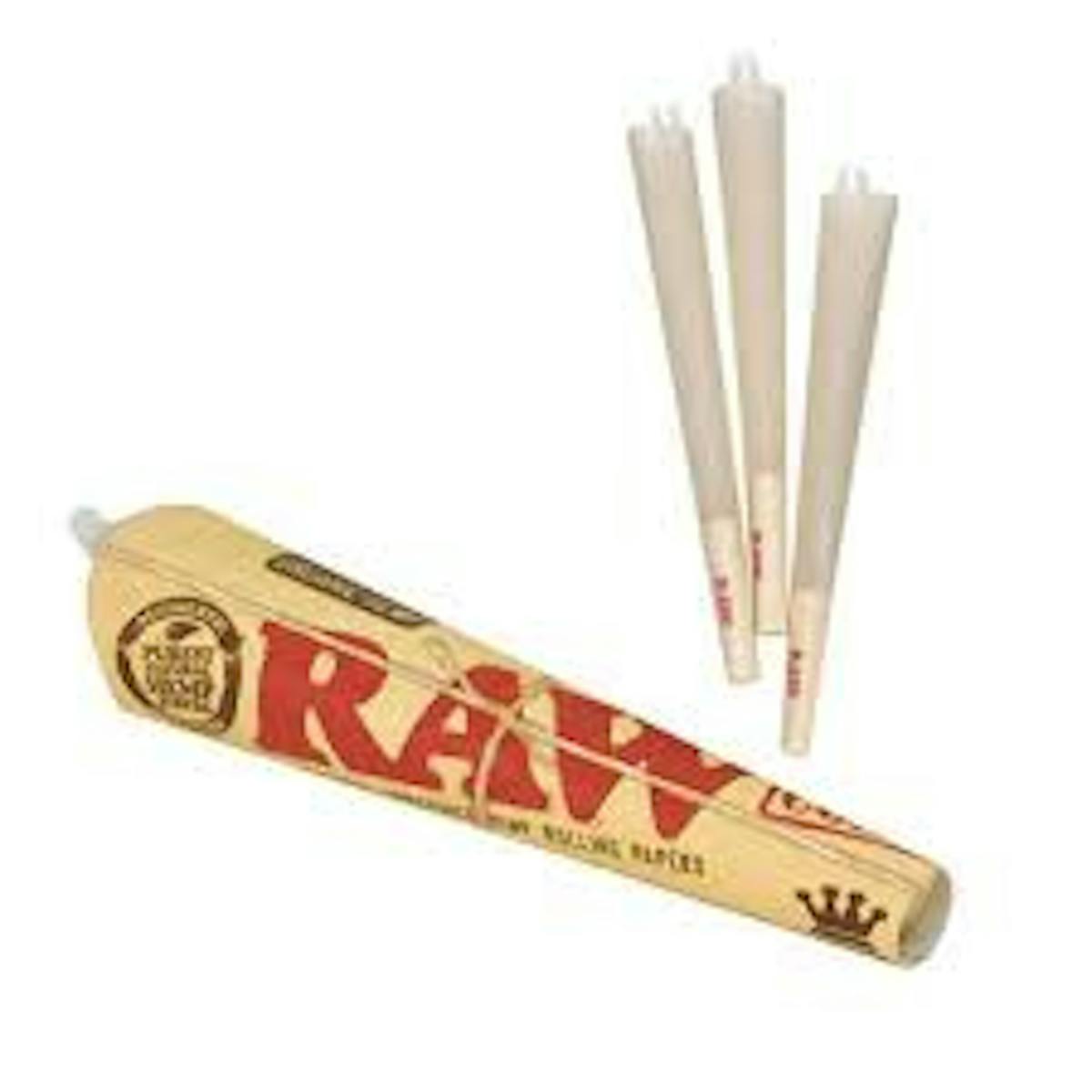 Photo of Raw Organic Hemp King Size Rolled Cones 3pk
