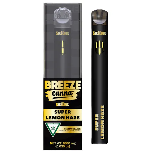 Super Lemon Haze – Sativa Live Resin 1g PLUS Vape Device-1