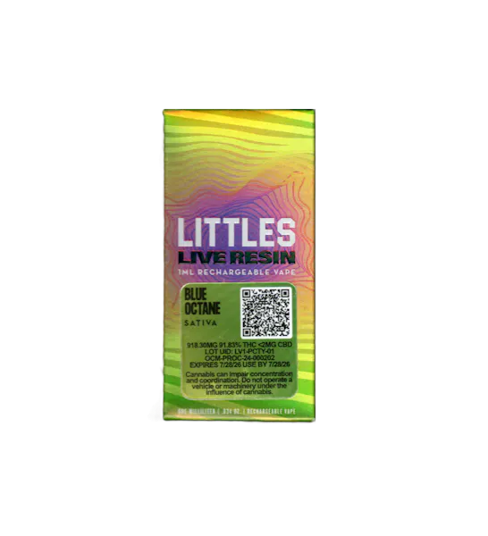 Littles Blue Octane Live Resin Disposable Vape 1g | Sacred Bloom