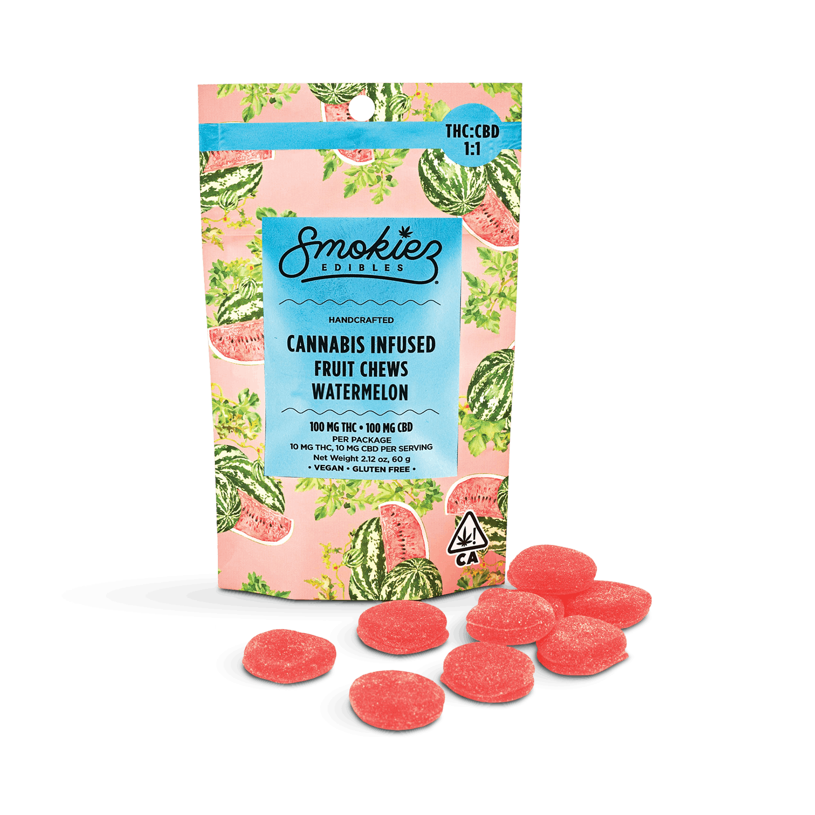 SMOKIEZ GUMMIES 1:1 (THC/CBD) : WATERMELON-0