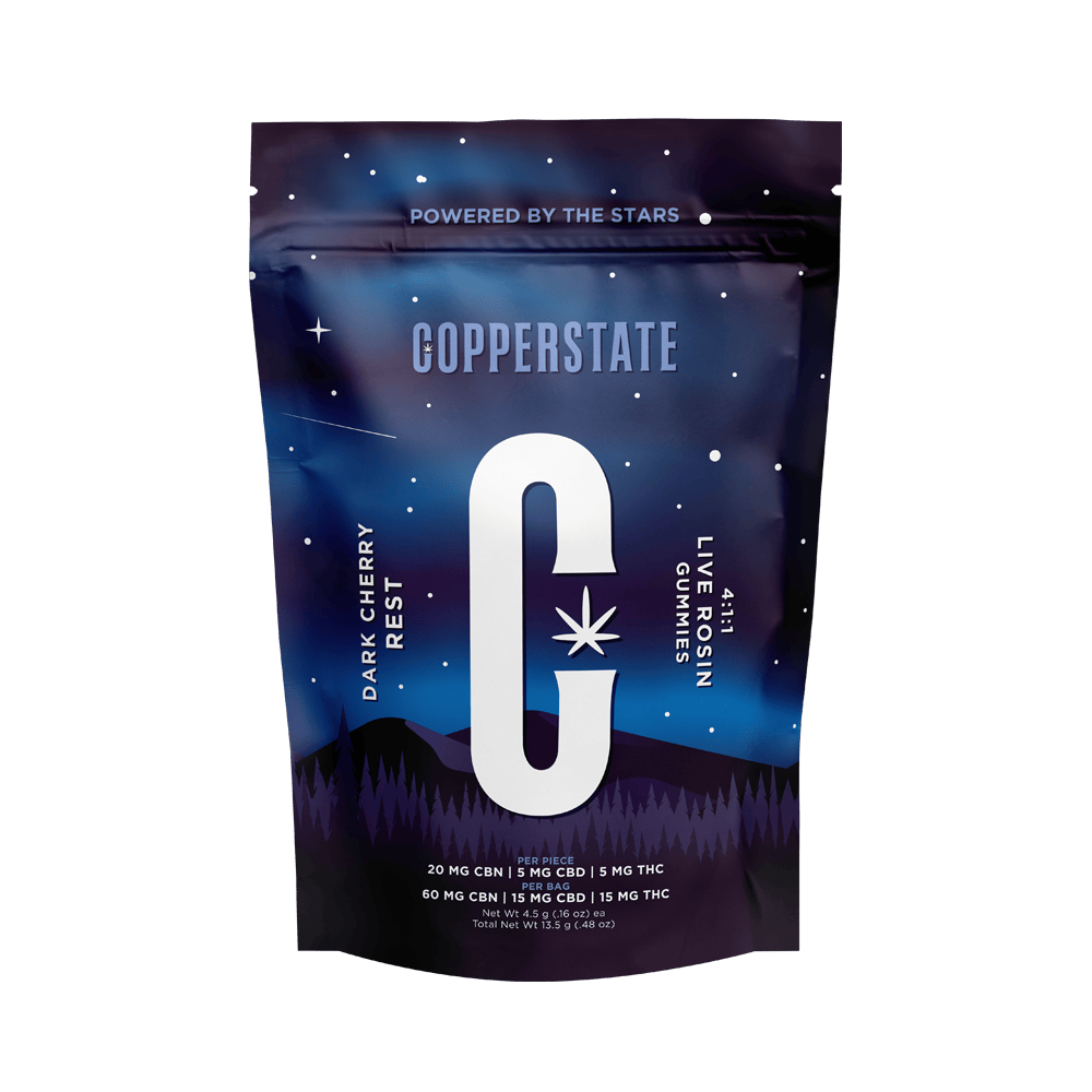 Copperstate Farms Dark Cherry 4:1:1 Live Rosin Gummy 3 Pack