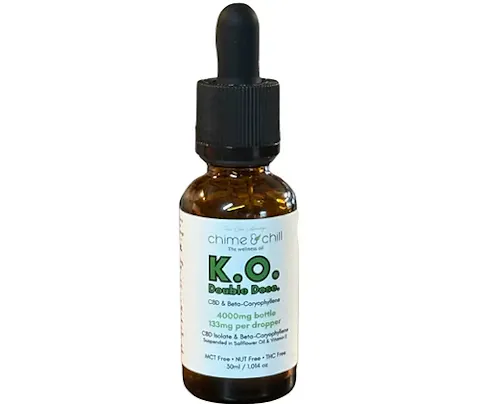 Chime & Chill | KO Double Dose | CBD Tincture | THC Free | 30ml-active