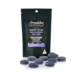 Sour Blackberry Indica Fruit Chews [10pk] (100mg THC)