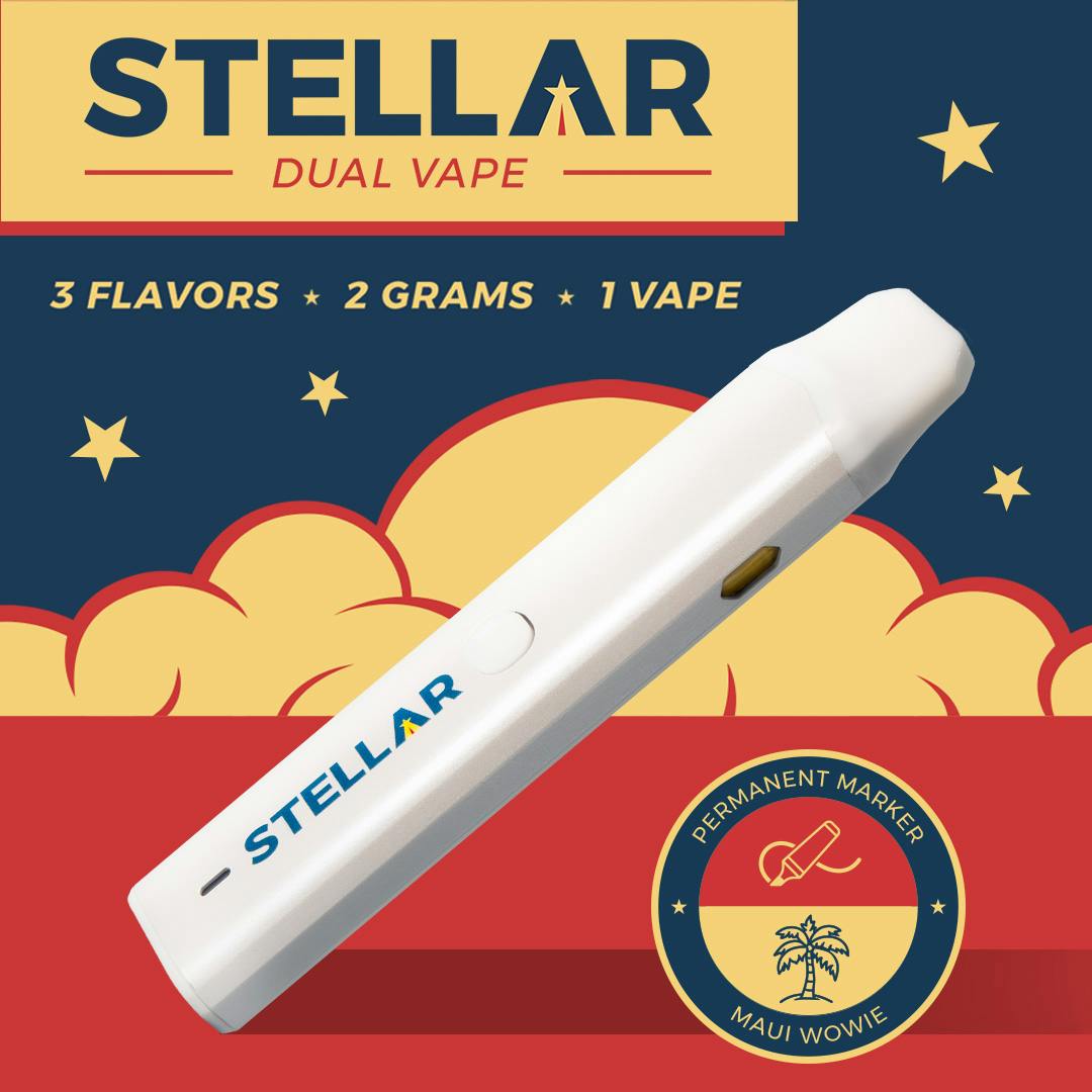 Product: Stellar | Permanent Marker x Maui Wowie | Distillate AIO DUAL - 2g