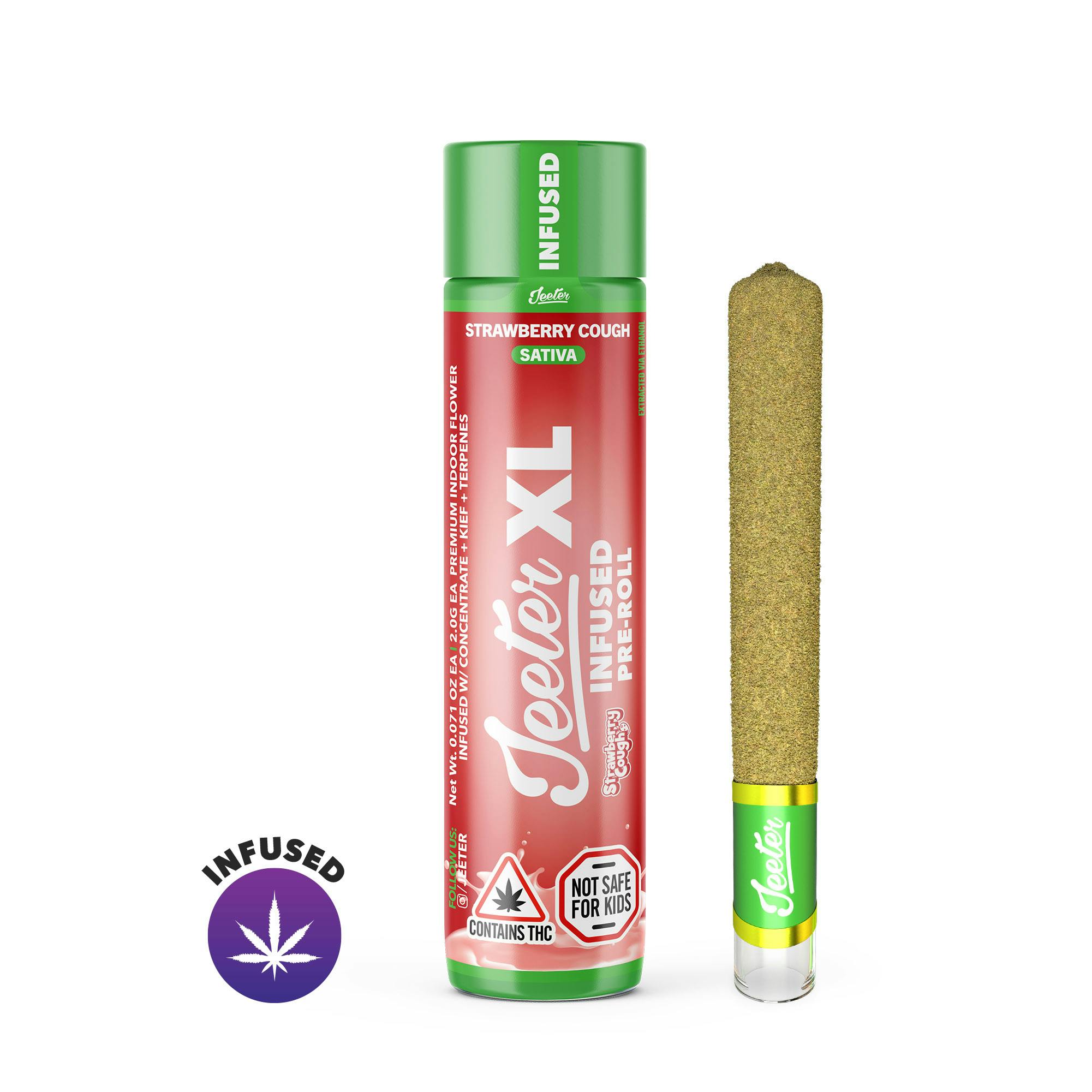 Photo of Strawberry Cough Jeeter XL Infused Pre-Roll | 2g