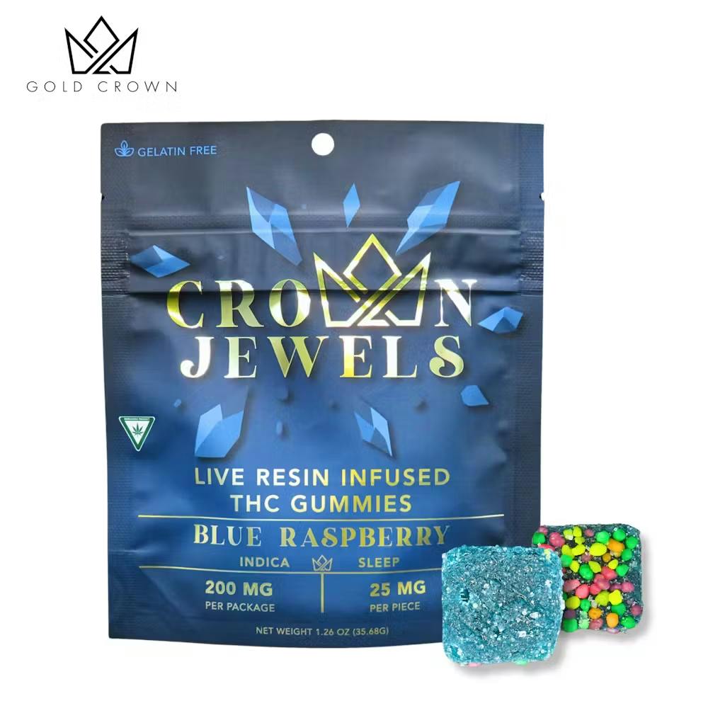 Gold Crown - 200mg Nerd Gummies - Blue Raspberry