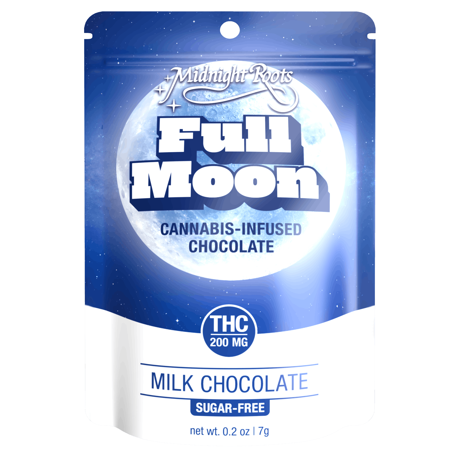 Product: Midnight Roots | Full Moon - 200mg - Sugar Free Milk Chocolate