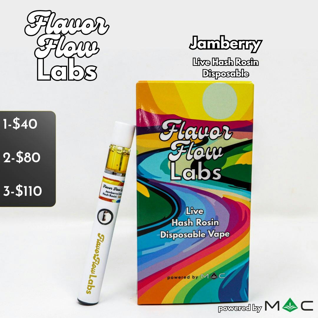 vape mc Jamberry Live Hash Rosin Disposable Vape | 0.5g | 81.89% TAC 6.25% Terpenes