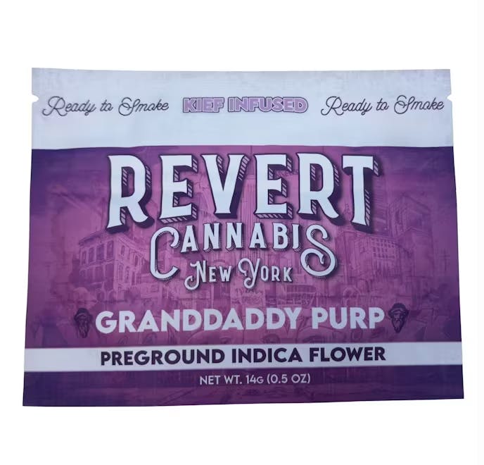 Revert Cannabis | Granddaddy Purp | Kief-Infused Ground Flower | 14g