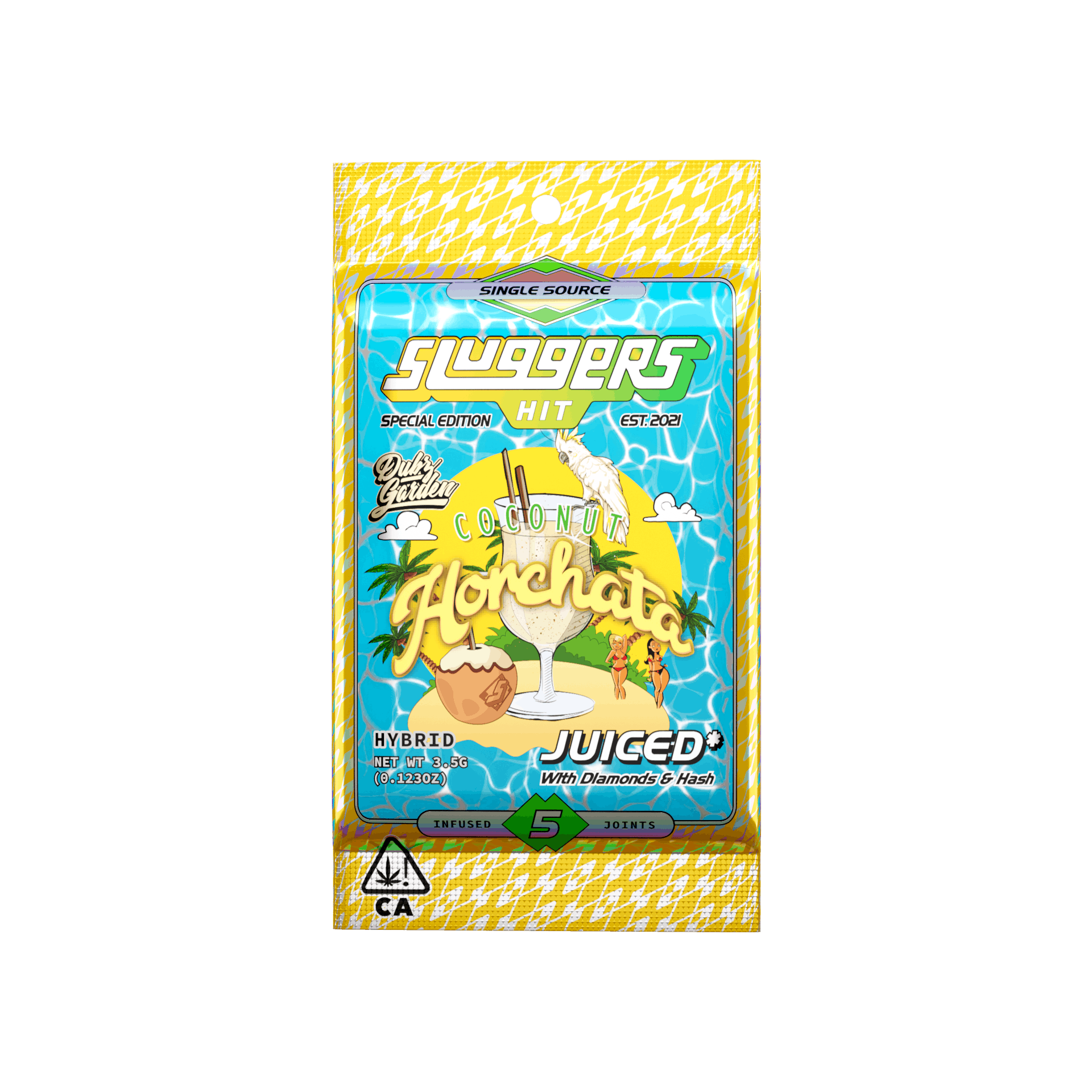 Sluggers Dubs Garden Coconut Horchata Multi Infused 5pk