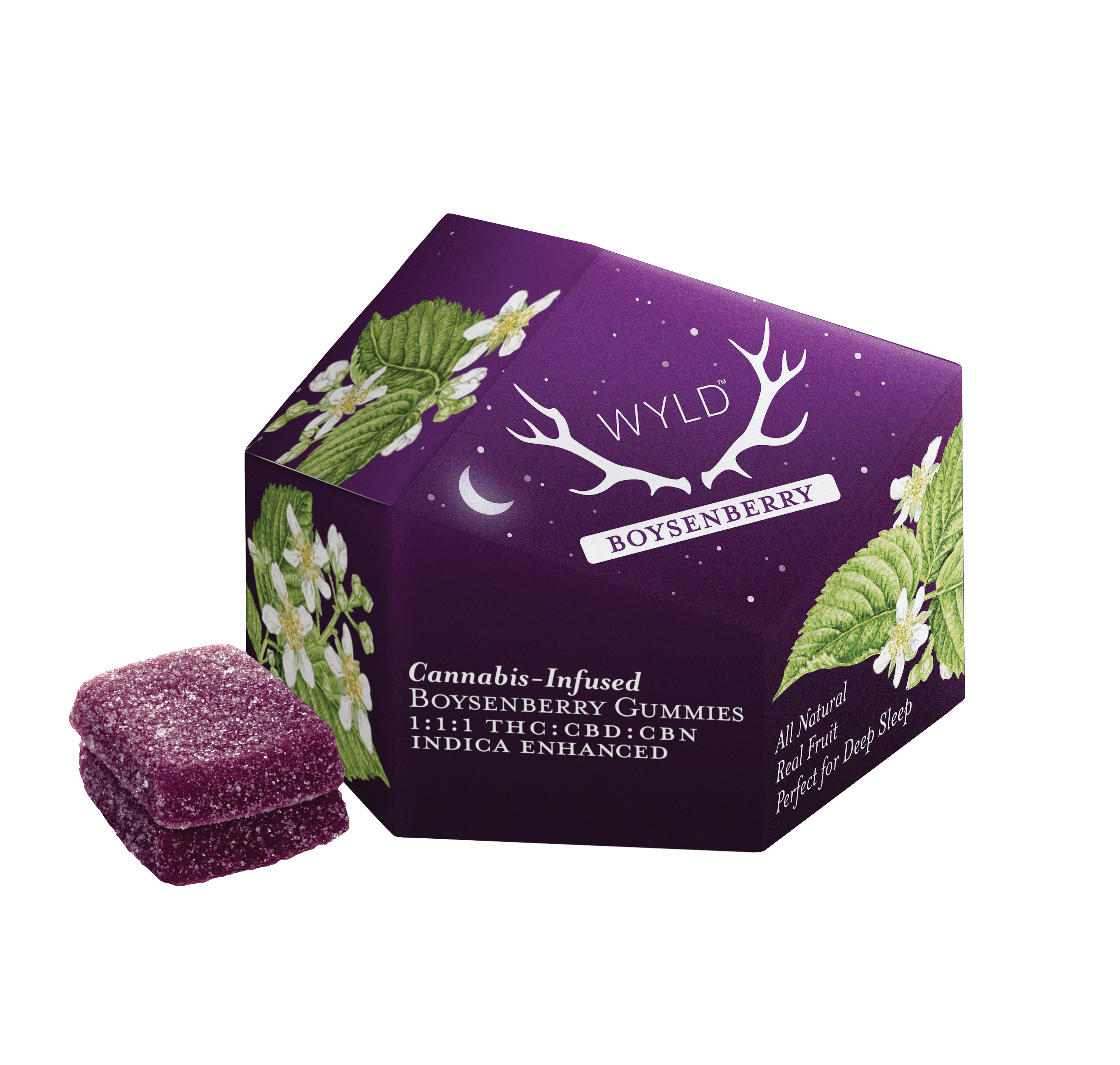 Boysenberry 1:1:1 THC/CBD/CBN Gummies 100mg