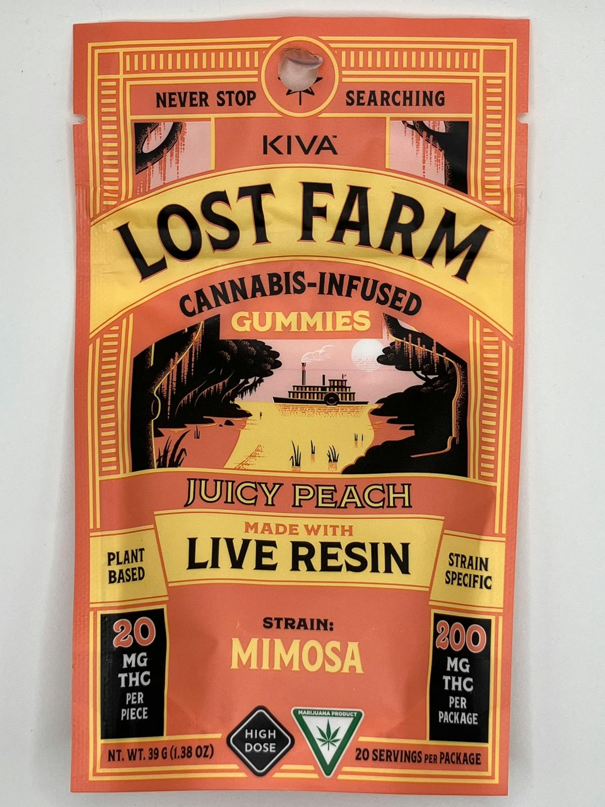 Product: Lost Farm | Live Resin Gummies - 200mg - Juicy Peach