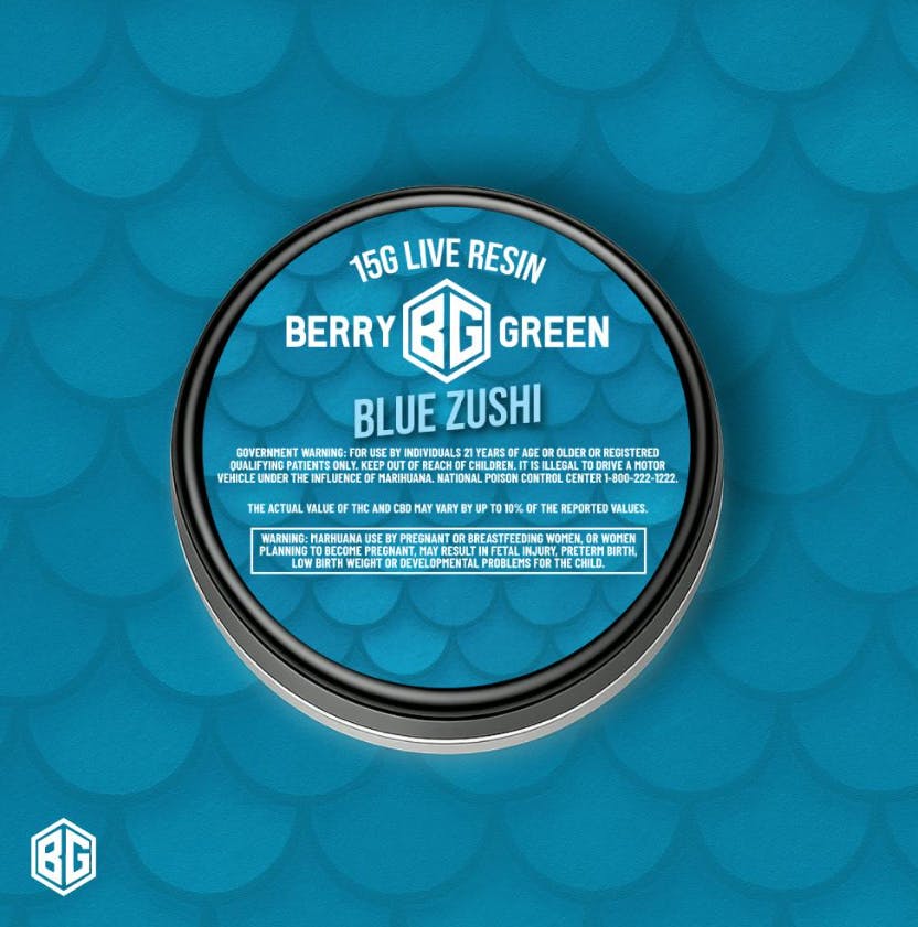 Berry Green | Blue Sushi | 15g Live Resin