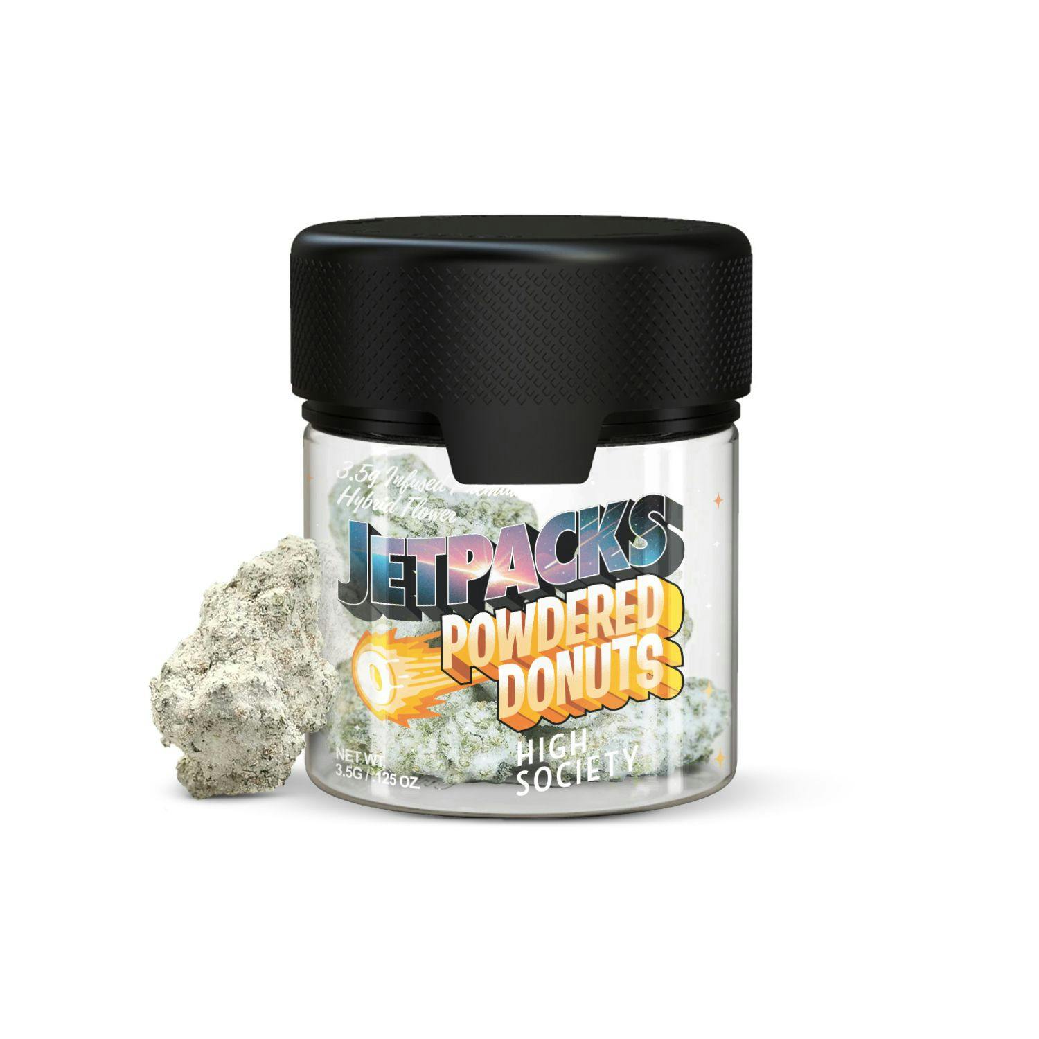 Jetpacks - Powdered Donuts High Society Infused Flower - 3.5g