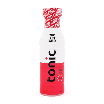Tonic - 100mg THC : 100mg CBD Infused Beverage - Tropical Punch - EDIBLES by Tonic at King of Budz