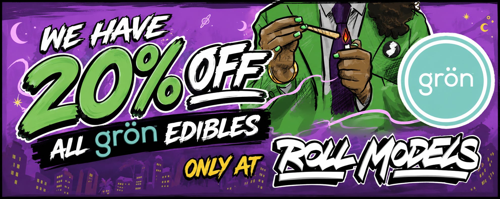20% OFF ALL GRÖN EDIBLES 