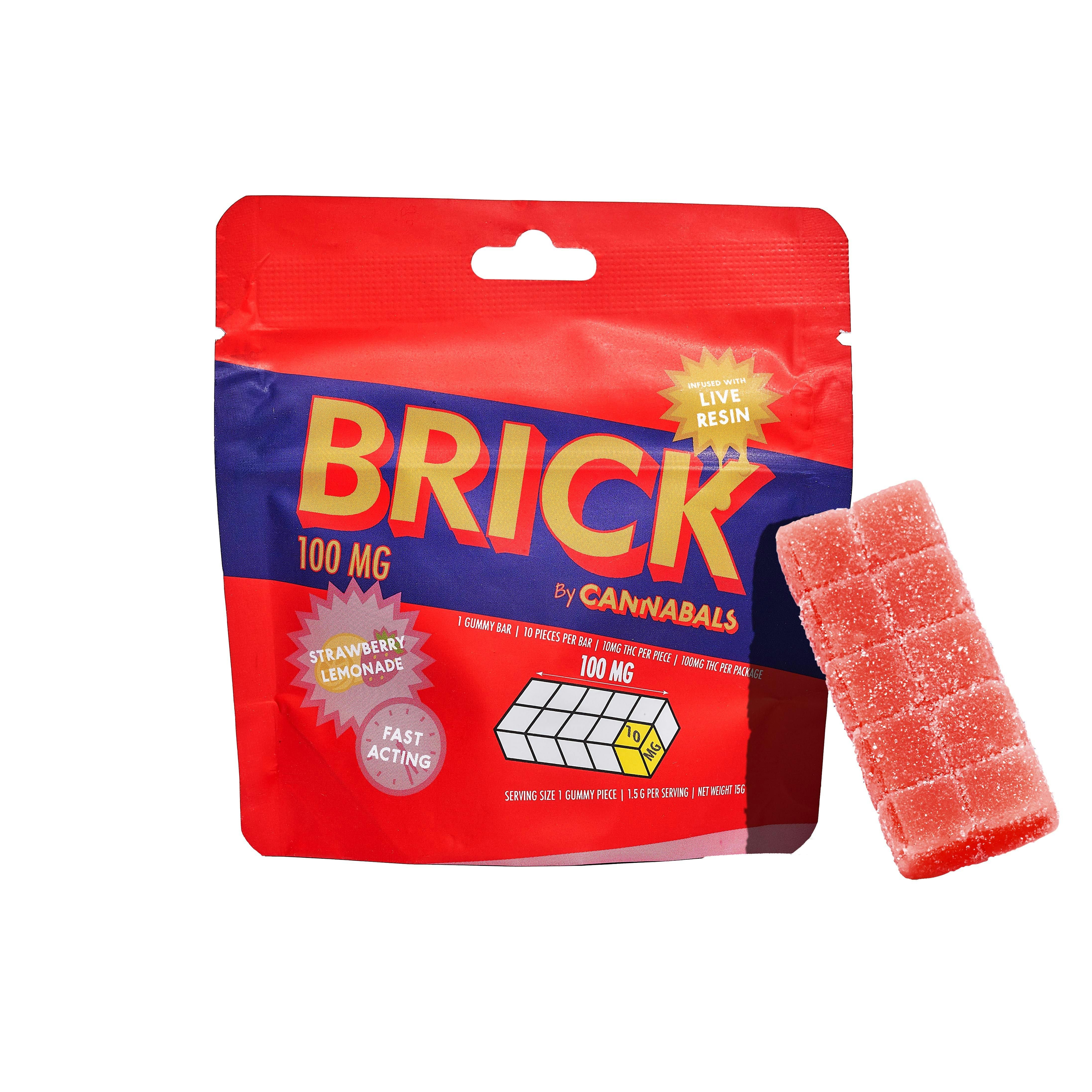Cannabals - Strawberry Lemonade Live Resin Brick - 100mg by Cannabals