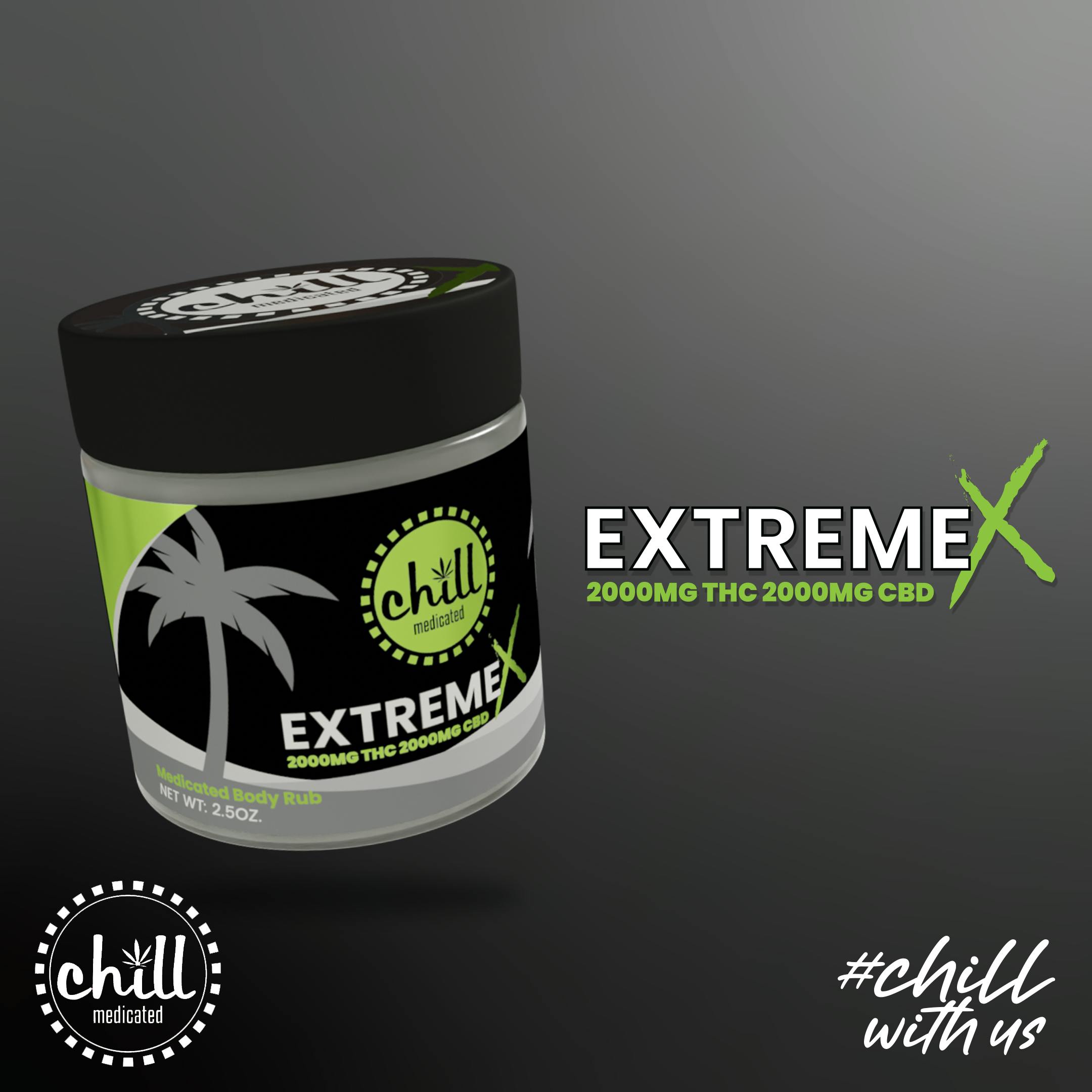 CBD:THC Topical Extreme X 4000mg | Northeast Alternatives